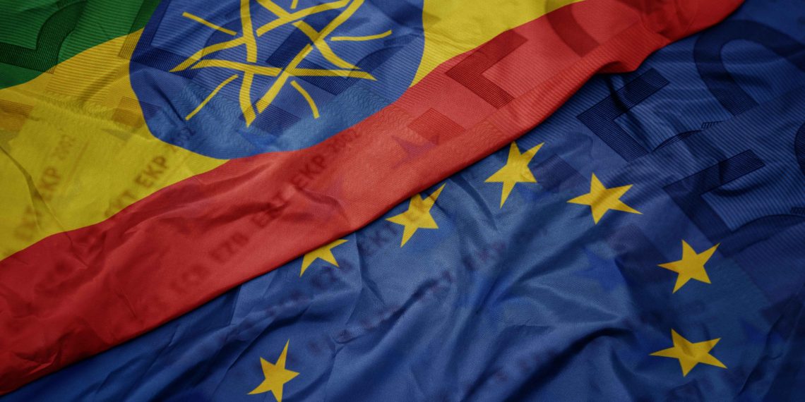 EU and Ethiopia Flag
